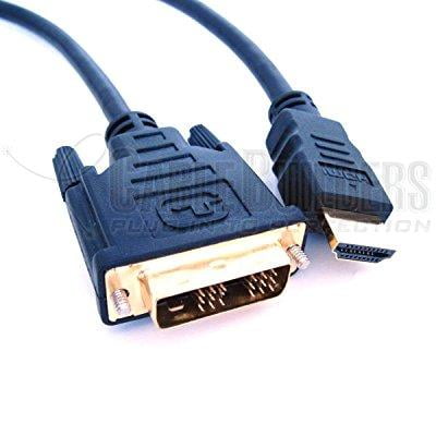cable builders 6ft hdmi to dvi cable hdmi 19p male to dvi-d single-link 18+1 male cheap sale, black friday november cyber monday (Best Sales For Cyber Monday 2019)