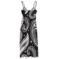 thumbnail image 5 of Black And White Paisley Pattern Design Fine Art Sleeveless Dress Summer Dress Woman 2025, 5 of 7