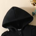 thumbnail image 5 of Usaibhir Toddler Baby Girl Clothes Jacket Coat Long Sleeve Solid Color Buttons Hooded Trench Coat Dress Fall Winter Outfit 9-24M, 5 of 8