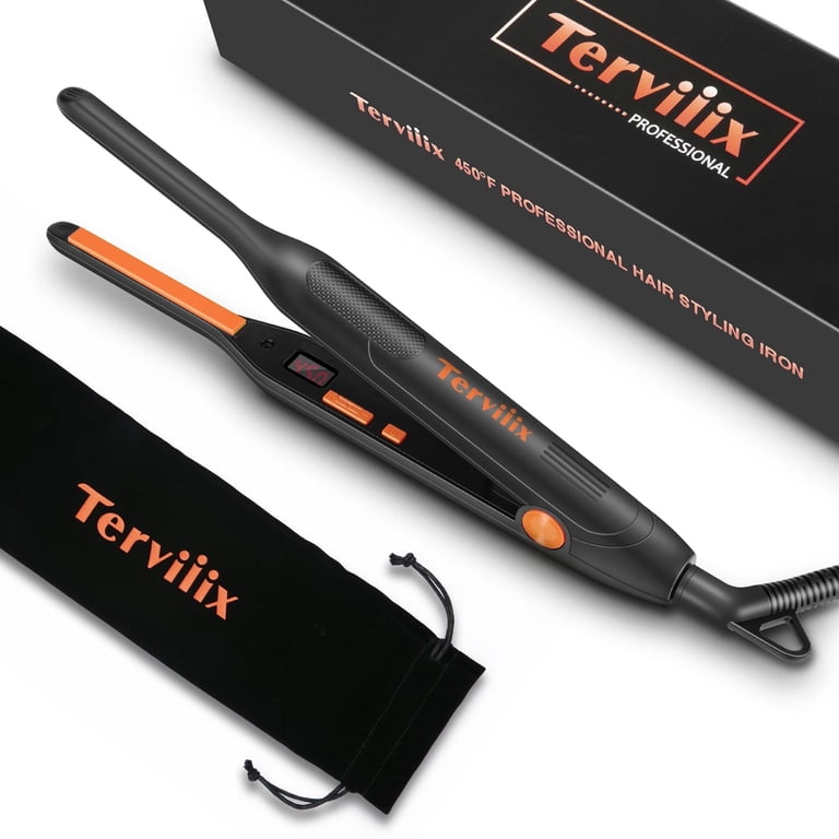 Terviiix 3/10" Pencil Flat Iron for Short Hair, Dual Voltage photo 1