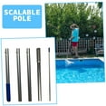 thumbnail image 2 of Swimming Pool Leaf Net，Swimming Pool Cleaning Reinforcement Net Pole, 0.276-Inch Aperture, Compatible With Various Cleaning Net Heads, Aluminum Alloy Material, Proof, 2 of 5