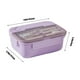 thumbnail image 3 of Fiudx Lonchera Hermética, Recipiente Bento para Adultos, Apto para Uso Alimentario, Incluye Tenedor, Cuchara y Palillos, Apto para Microondas, Multiusos para Trabajo, Picnic, Camping, Verde, Morado y, 3 of 6