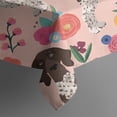 thumbnail image 5 of Dogs with Pioneer Flower Square Tablecloth,Waterproof Square Table Cover,Wipeable Spillproof Washable Table Cover for Home Kitchen Party Decor 42"X42"(107x107cm), 5 of 6