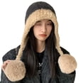 thumbnail image 2 of Women's Autumn Winter Knit Hat, Plush Crochet Slouchy Beanie, Large Head Size Fisherman Cap, Warm Wool Blend Cold Weather Hat, Oversized Slouch Cap, Unisex Design - Grey, 2 of 4