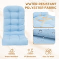 thumbnail image 5 of INTER HUT 49.1 x 19.6 in Patio High Back Cushions (Set of 2), Adirondack Cushion Rocking Chair Cushions or Outdoor Furniture, Light Blue, 5 of 8