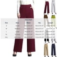 thumbnail image 3 of Aimik Women's High Waist Pleated Wide Leg Pants Relaxed Fit Casual Trousers with Pockets Versatile Work and Streetwear Pants, 3 of 6