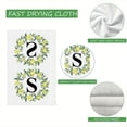 thumbnail image 7 of Yjiankangz Monogram Letter S Kitchen Towels Watercolor Lemon Farmhouse Dish Towels 16x24 Inch Dishcloth Fingertip Hand Towel Last Name Initial Soft Tea Towel Set of 2, 7 of 7