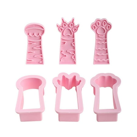 

Silicone for Cat Paw Treat Molds Cartoon Cookie Molds Silicone Molds for Baking