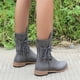 thumbnail image 5 of Botas de tacón alto para mujer, informales, con cordones, cremallera, Color sólido Wmkox8yii hfjk939, 5 of 5