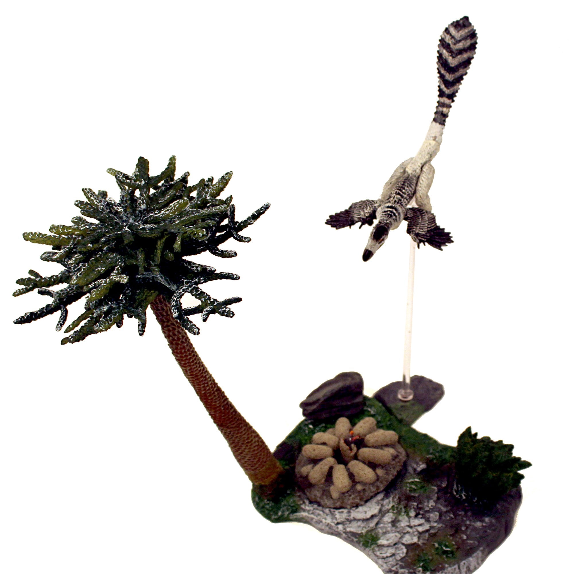 Beasts Of The Mesozoic: Accessory Pack: Mountains Environment With Troodon F. Juvenile - 1/6th Scale Dinosaur Action Figure Set, Hand-Painted