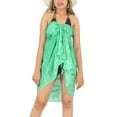 thumbnail image 4 of HAPPY BAY Women's Pareo Beachwear Summer Beach Cover Ups Sarongs Bathing Suit Long Women Swimwear Coverup for Women One Size Leaves, Green, 4 of 5