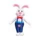 thumbnail image 4 of Xihbxyly Disfraz Inflable de Conejito de Pascua, Divertido Traje Inflable, Diseño de Poliéster Duradero, Atuendo Único para Juegos de Rol, Perfecto para Fiestas, Cosplay, Festivales, Tallas de 62 a 7, 4 of 7
