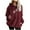 #0258-Wine, variant on Uootdi Oversized Fuzzy Fleece Long Sleeve Sweatshirts for Women Dandelion Printed Drawstring Hoodies Gift Casual Loose Classi c Fall Pullover with Pocket