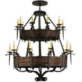 thumbnail image 2 of Meyda Tiffany 139252 Costello 20 Light 48" Wide Taper Candle Style Chandelier - Burnished, 2 of 4