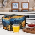 thumbnail image 6 of Kdxio Sunset Sky Sunflower Print Toaster Cover Bread Machine Cover Fits for Most Standard 2 Slice Toasters,Keep Toaster Free From Dust And Fingerprint Oven Dustproof Cover, 6 of 7