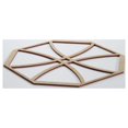 thumbnail image 4 of Ekena Millwork 15 3/8"W x 15 3/8"H x 1/4"T Medium Haswell Decorative Fretwork Wood Wall Panels, Hickory, 4 of 18