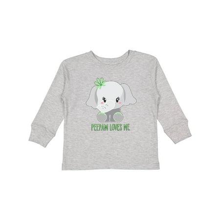 

Inktastic Peepaw Loves Me- cute elephant Boys or Girls Long Sleeve Toddler T-Shirt