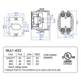 thumbnail image 3 of Contactor de motor Carrier HVAC, 24 V CA, 40 A, bobina, 2 polos, relés de repuesto compatibles con PC240A, aire acondicionado, bomba de calor, 3 of 5