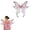 Pink, variant on Qiopertar Sparkly Elves Assistant, Holiday Party Masquerade COS Dress Up For Girls Women, Foldable Photography Props With Elastic Shoulder Straps for Halloween Carnival Birthday, Gold