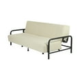 thumbnail image 4 of Homy Casa Modern Convertible Sofa Bed with Metal Frame,Loveseats for Apartments, Beige, 4 of 9