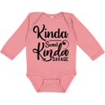 thumbnail image 3 of Inktastic Kinda Sweet, Kinda Savage Boys or Girls Long Sleeve Baby Bodysuit, 3 of 5