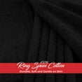 thumbnail image 5 of RIVERSIDE Oversized Bath Sheet 1 Pack 40x80 Soft Cotton Absorbent Towel 600 GSM - Black, 5 of 8