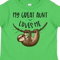 thumbnail image 4 of Inktastic My Great Aunt Loves Me Cute Sloth and Baby Boys or Girls Toddler T-Shirt, 4 of 5