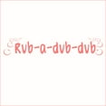 thumbnail image 1 of Rub-a-Dub-Dub Vinyl Decal - Small - Pink, 1 of 2