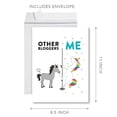 thumbnail image 5 of Koyal Wholesale Funny  All Occasion Jumbo Card, Horse Unicorn, Blank Greeting Card with Envelope, Bloggers, Set of 1, 5 of 5