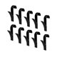 thumbnail image 3 of 10 perchas para toallas calentadas, toallero para colgar ropa, batas y toallas. Negro, 3 of 9
