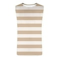 thumbnail image 4 of ZCFZJW Athletic Striped Tank Tops for Men Fashion Summer Sleeveless Shirts Muscle Fitness T-Shirts Classic Stretch Workout Blouse Khaki XL, 4 of 5