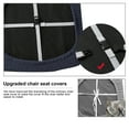 thumbnail image 3 of Genina Seat Covers for Dining Room Chair Seat Slipcovers Kitchen Chair Covers(Set of 4,Navy Blue), 3 of 7