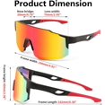 thumbnail image 5 of FEISEDY Sports Sunglasses for Men, Women and Teens - Baseball, Biking, Cycling UV400 Protection B2388, 5 of 16