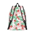 thumbnail image 2 of Picia Strawberry Printed Canvas Daypack - Stylish and Durable Vintage Compact Backpack - Class, Work, Travel, or Laptop Bookbag,Organized Compartments-Medium, 2 of 6