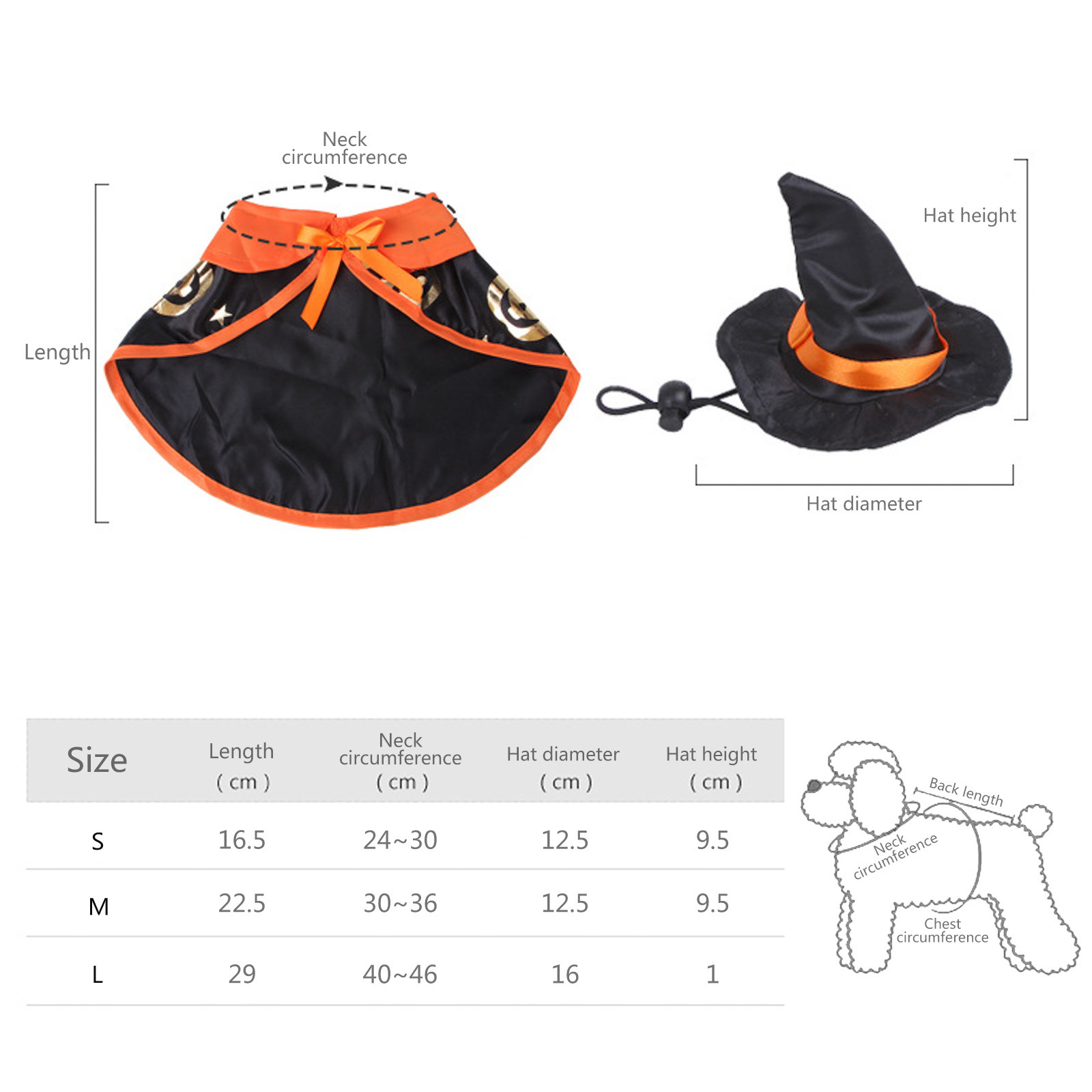 Pet Pet Capes Hats Transformer Cats Festive Dressup Witche Cloaks for ...