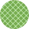 thumbnail image 1 of Ahgly Company Indoor Round Patterned Green Onion Green Area Rugs, 7' Round, 1 of 6