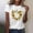 6#Multicolor, variant on DPTALR Women's Fashion Floral Print Round Neck Short Sleeve T-Shirt,Multicolor,Size XXL,Women's Plus ,Young Adult Tops