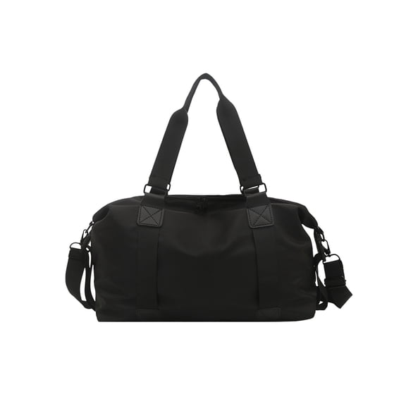 Tote Bag 16.54"X11.42"X6.89" Foldable Large Capacity Lightweight Polyester Gym Bag with Internal Pocket and Reinforced Handles, Versatile Tote Bags for Travel, Commute, Daily Use