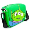 thumbnail image 2 of Disney Bag, Crossbody, Rectangle, Toy Story Alien Smiling Close Up Pose, Green, Vegan Leather, 2 of 5