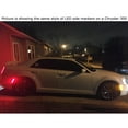 thumbnail image 6 of 4pc Set Black-Out Dark Lens Front/Back Full LED Side Marker Lights For 2017-up Chrysler Pacifica Pinnacle Voyager, Replace OEM Amber/Red Lens Sidemarkers, 6 of 9
