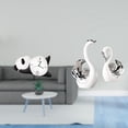 thumbnail image 2 of Reloj de pared moderno con forma de cisne panda y figuras decorativas. Práctico y resistente, ideal para decorar el hogar: centro de mesa, estantería, 2 of 8