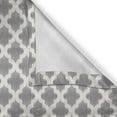 thumbnail image 4 of Ambesonne Grey and White Grommet Curtain Single Panel, Geometric Damask, 50"x60", Dimgrey White, 4 of 5