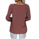 thumbnail image 5 of Tops Para Mujer Elegante Blusa Casual Camisas de Manga Larga Otoño Con Cuello en V Primavera Navidad Impreso Tees Camisa Odeerbi ODB170720, 5 of 5