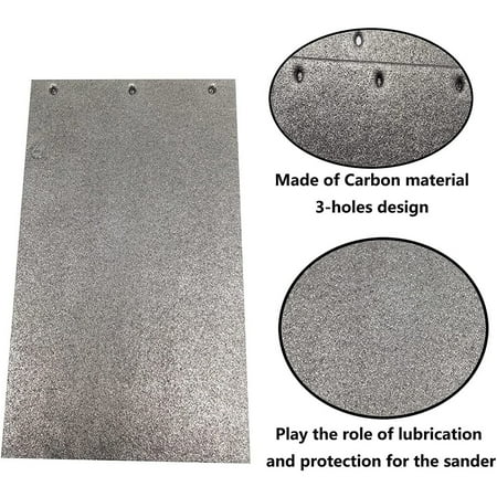 

BCLONG 3 Mounting Hole Carbon Base Plate Pad For Ma-kita 9403 MT190 MT9 Belt Sander