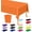 Orange, variant on Minzimin 2 Packs Plastic Tablecloth, Sturdy Disposable Table Cloth, 54 X 108 Inches Paper Table Cloths for Parties Disposable, Effortless Cleanup for Picnic Table Cloths Parties Birthday and Any Occa