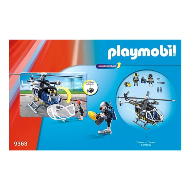 PLAYMOBIL Helicóptero De Las Fuerzas Especiales, Juguete De Acción Con Figuras Y Accesorios, Para Niños Y Niñas Mayores De 5 Años, Ideal Para Juegos De Rescate Y Aventuras
