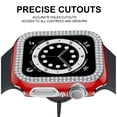 thumbnail image 5 of Worryfree Gadgets Bling Bumper Case for Apple Watch Red/Silver 42mm (C19-RDSL42), 5 of 5