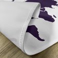 thumbnail image 5 of Ambesonne Map Place Mats Set of 4, Vivid Indigo World Graphic, Standard Size, Indigo White, 5 of 6
