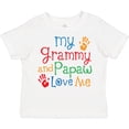 thumbnail image 3 of Inktastic Grammy and Papaw Love Me Grandchild Boys or Girls Toddler T-Shirt, 3 of 5