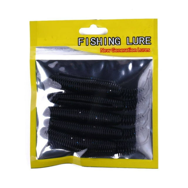 5pcs/bag 10cm Insect Pupae Soft Fishing Lure Worm Worm Tail Tail Jointed Pupa Bait Salt Artificial Fake Bait Fly Fishing Wobblers